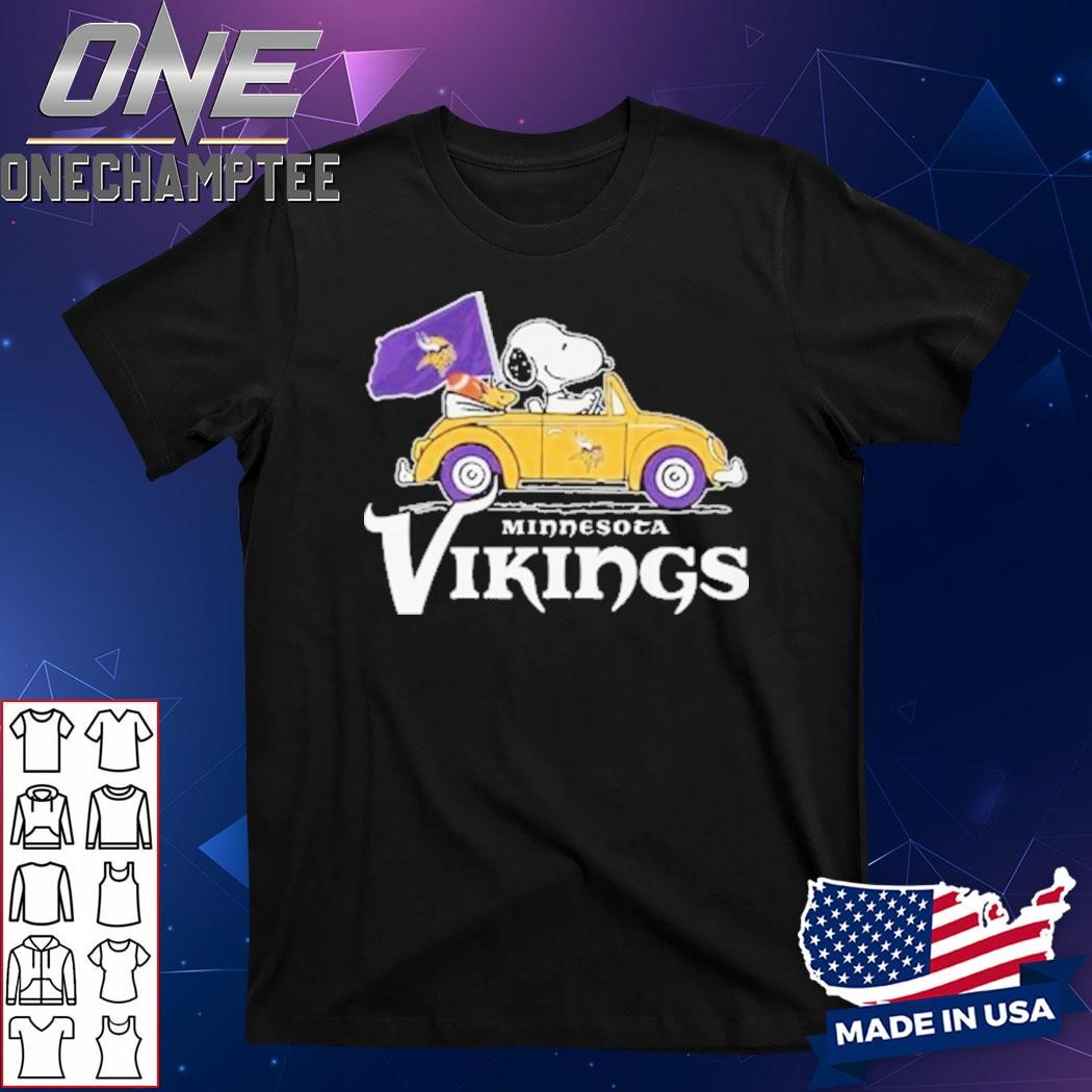 Minnesota Vikings Celebrating 75 Years Of Peanuts Snoopy T-Shirt