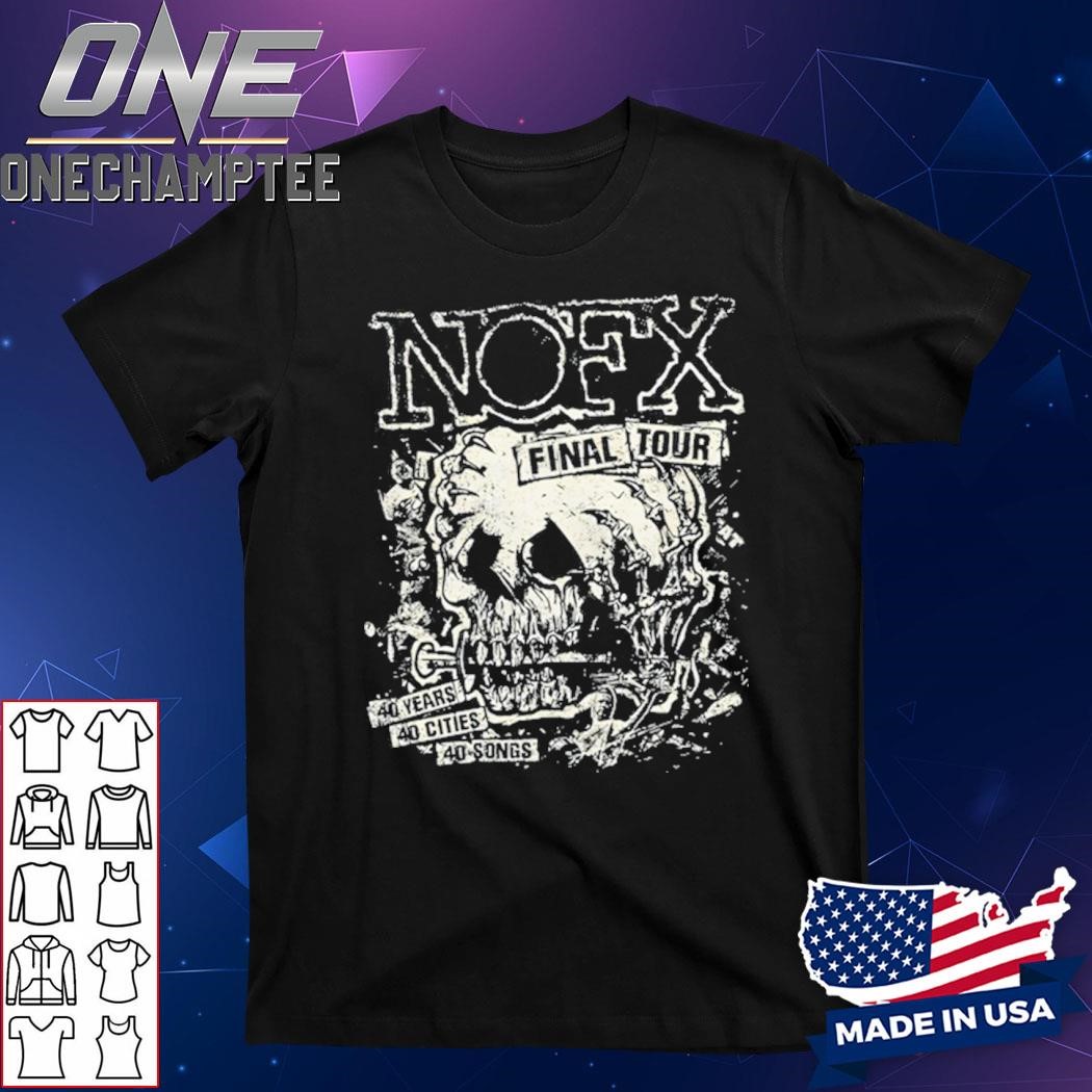 NOFX Final Tour Skull 2024 Shirt