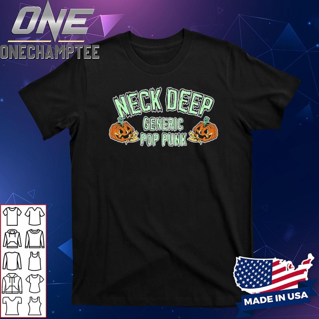 Neck Deep Generic Pop Punk Glow In The Dark Pumpkin Edition Shirt