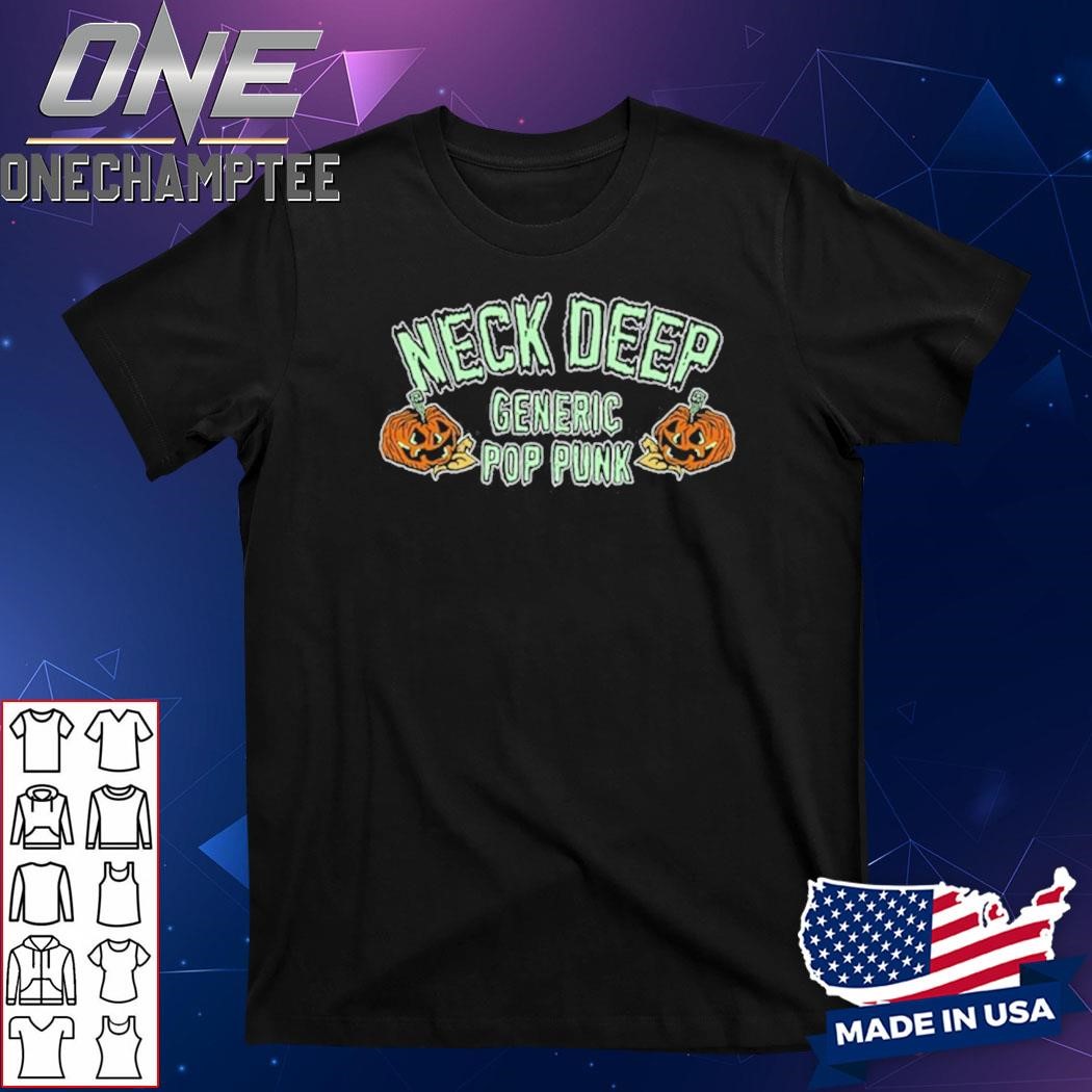 Neck Deep Generic Pop Punk Pumpkin Shirt