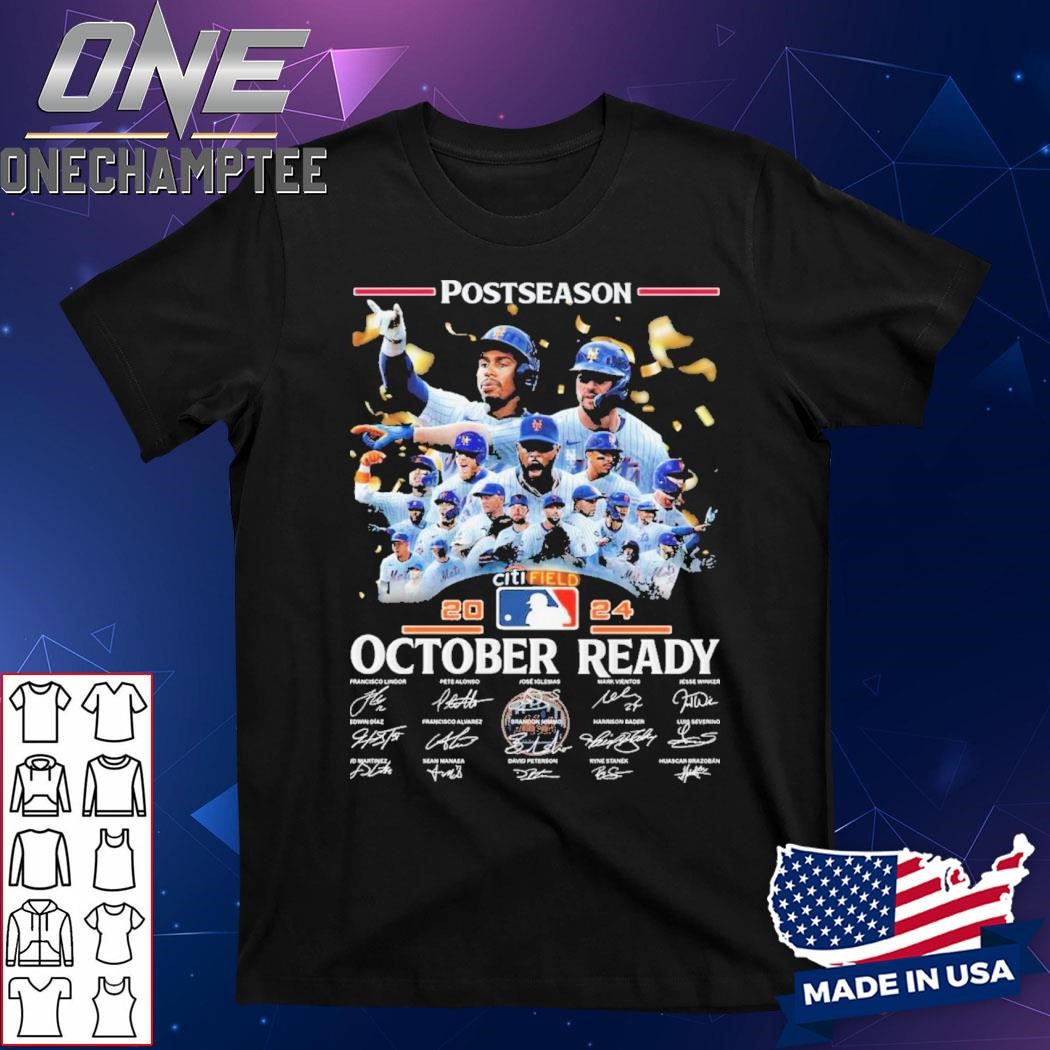 New York Mets Postseason 2024 October Ready T-Shirt