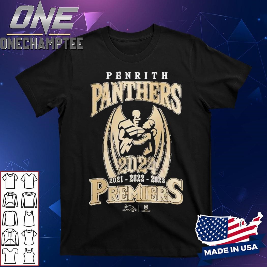 Penrith Panthers 2021 2022 2023 2024 Premiers Back To Back To Back To Back Shirt