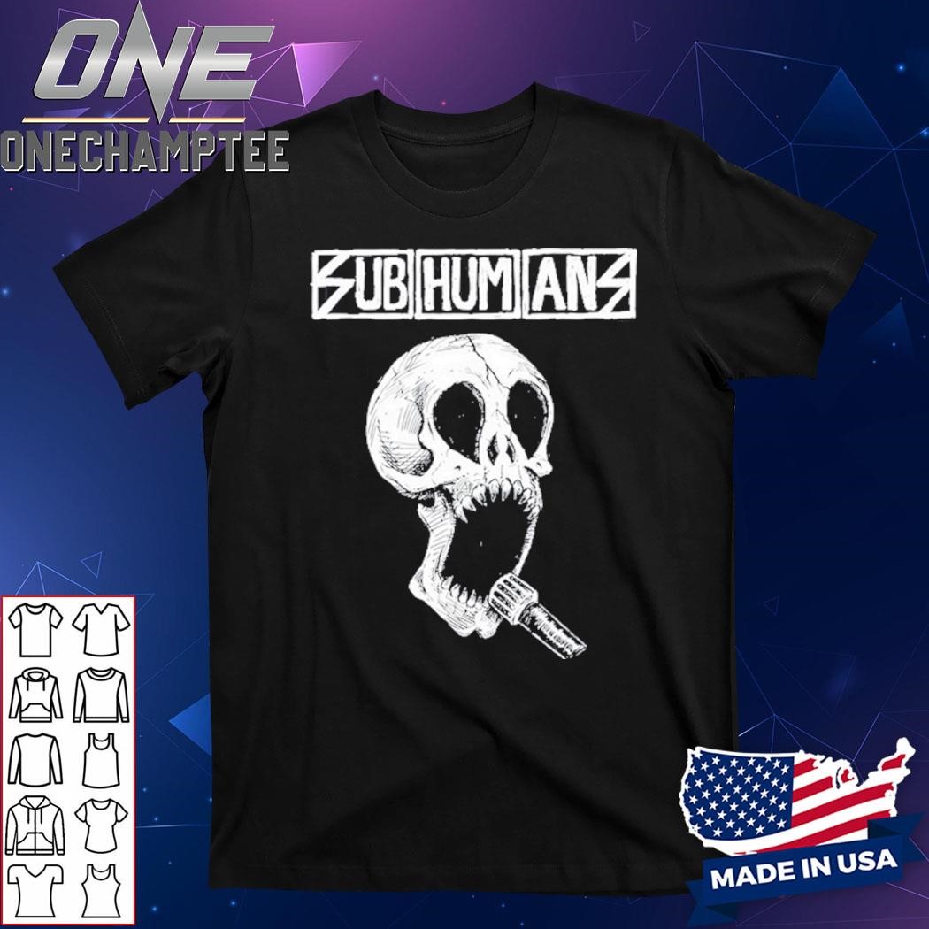 Skull and classic logo Subhumans Shirt