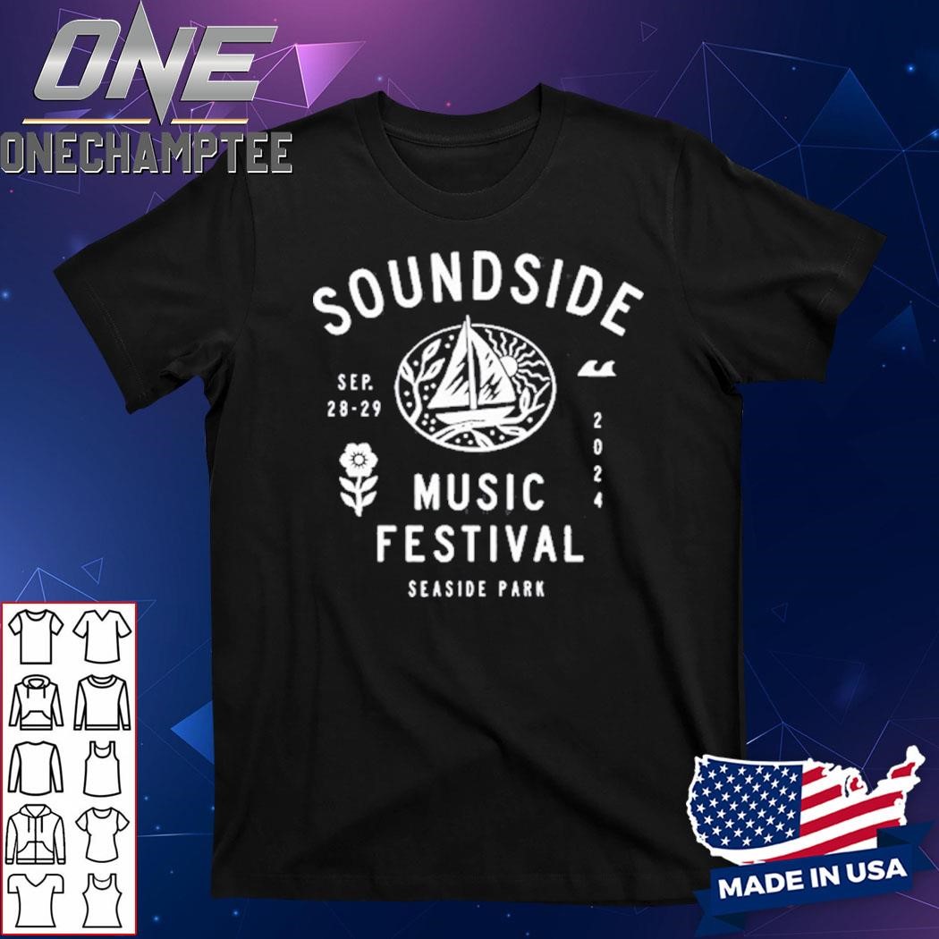 Soundside Music Festival Sailboat Lineup Concert Shirt