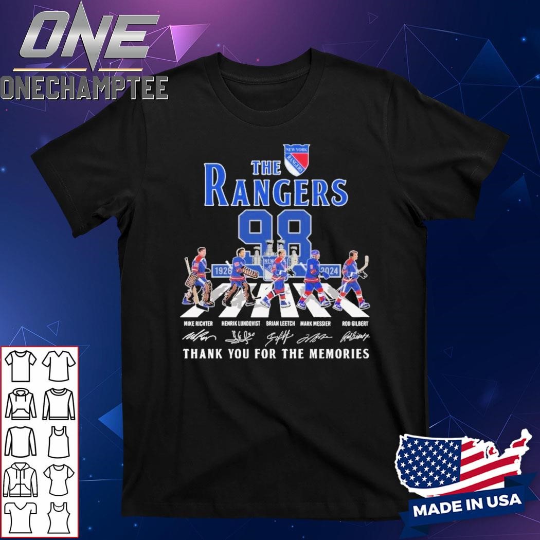 Texas Rangers 98 Years Of The Rangers Legends Thank You For The Memories T-Shirt