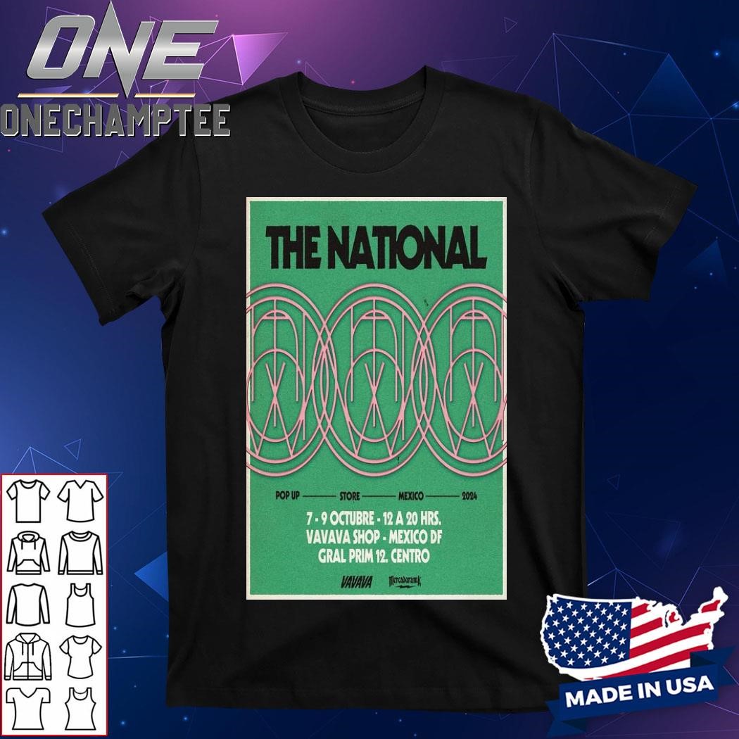 The National Pop Up Mexico Tour 2024 Poster Shirt