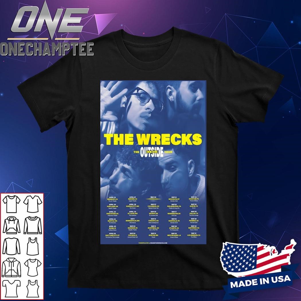 The Wrecks The Outside-Inside Full Tour 2025 Poster Shirt