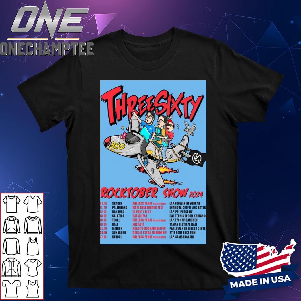 Threesixty Rocktober 2024 Tour Poste Shirt