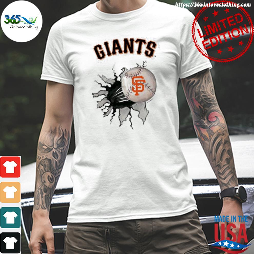 Women's Tiny Turnip White San Francisco Giants Girl Teddy T-Shirt Size: Small