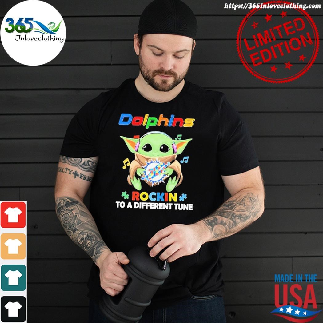 Autism New England Patriots Baby Yoda Rockin To A Different Tune Shirt -  Shibtee Clothing