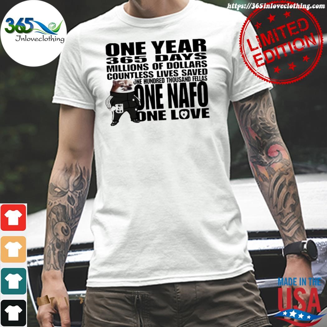 Design one year 365 days millions of dollars countless shirt