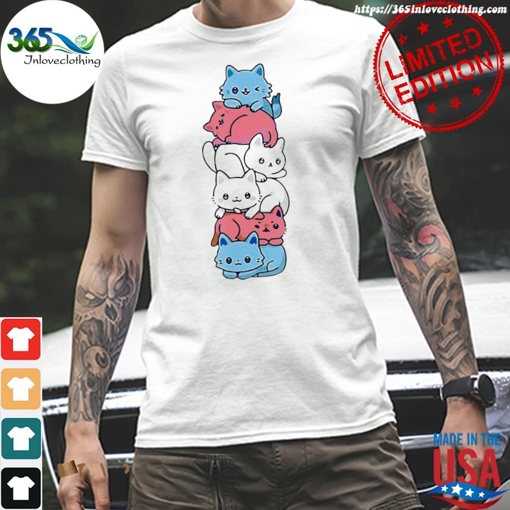 Design transgender cat pride shirt