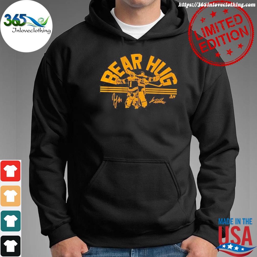 Linus Ullmark Jeremy Swayman Bear Hug shirt, hoodie, longsleeve, sweatshirt,  v-neck tee