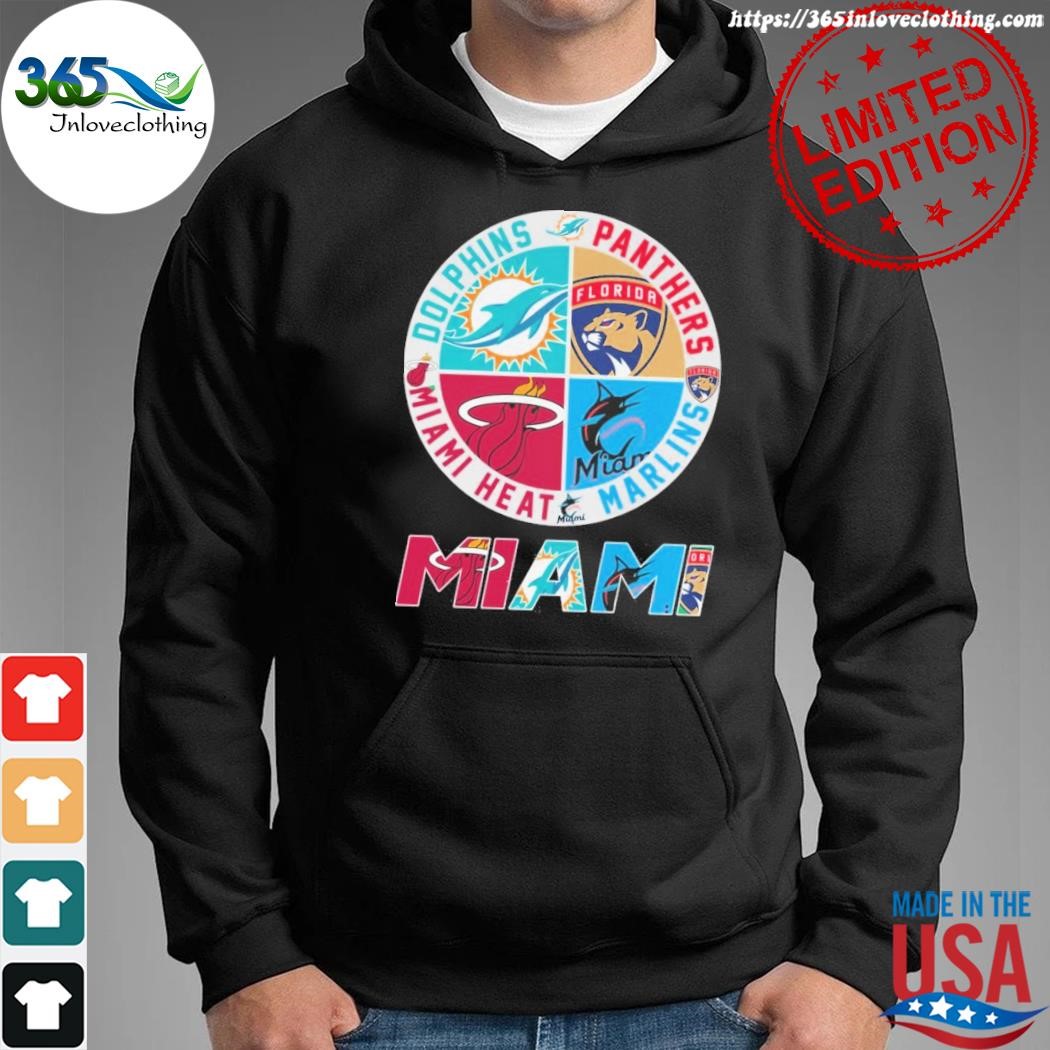 Official Miami Dolphins, Miami Heat, Miami Marlins and Florida Panthers  shirt, hoodie, sweater, long sleeve and tank top