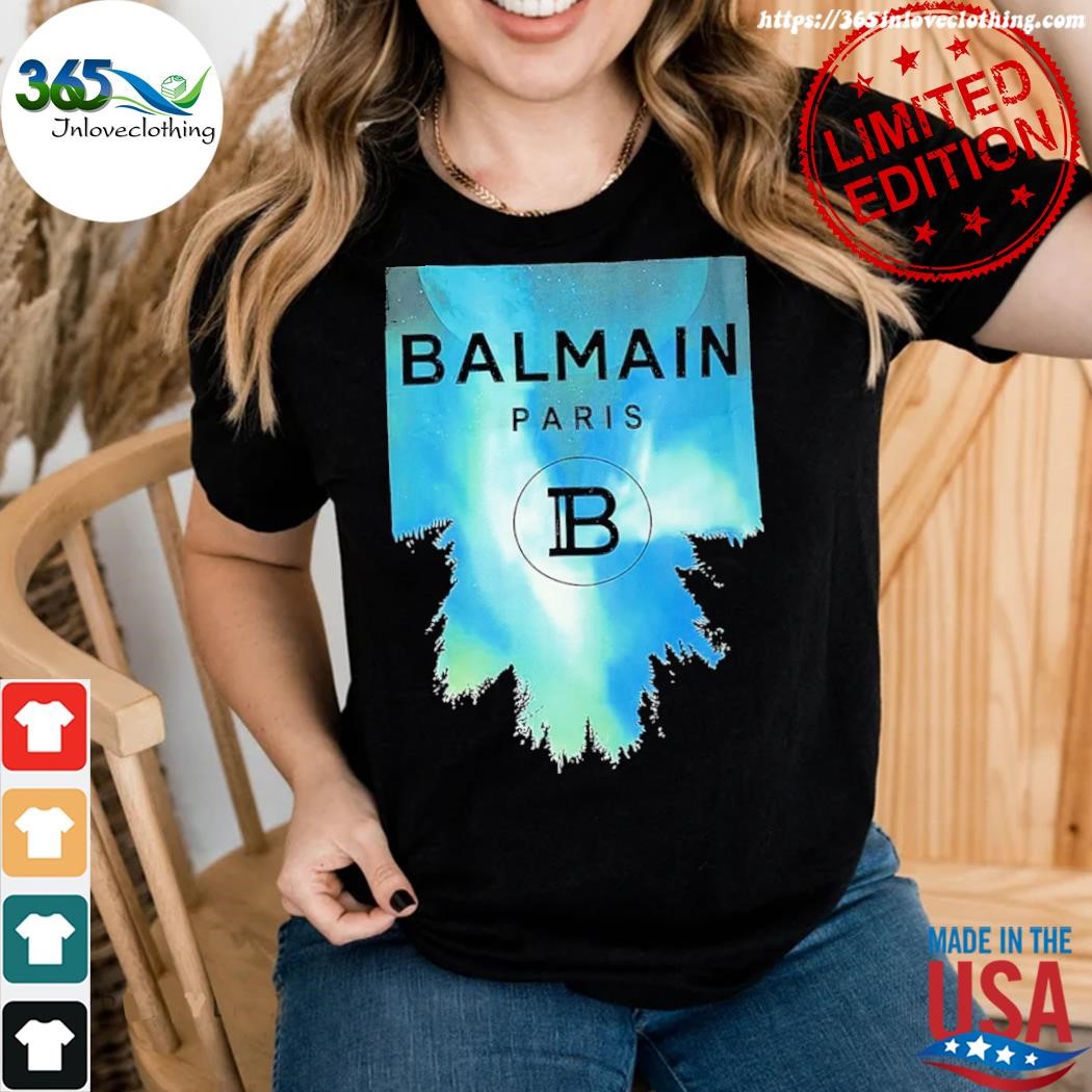 Balmain Paris Shirt Women, Sale Balmain Logo T v-neck for men and women