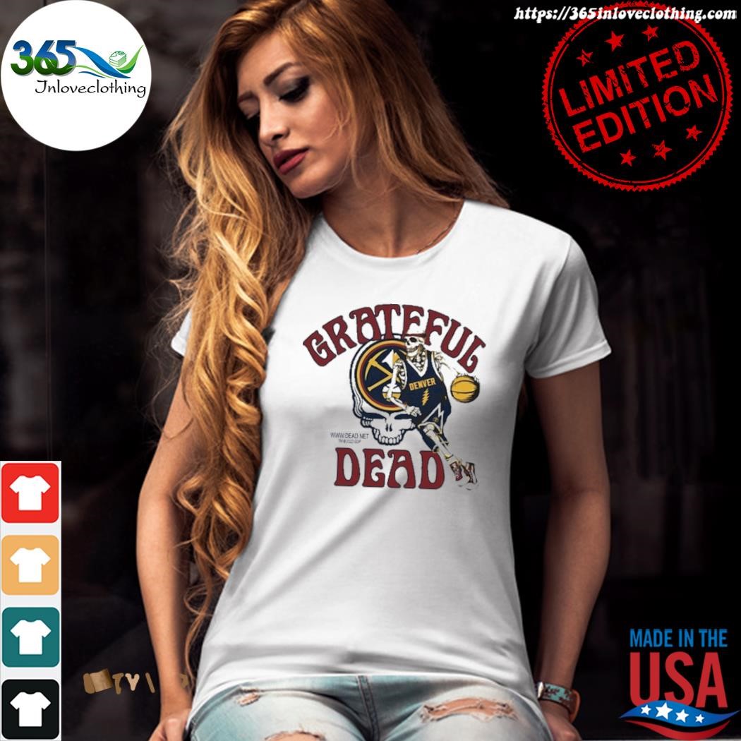 Grateful Dead Denver Nuggets Skull Skeleton 2023 Shirt