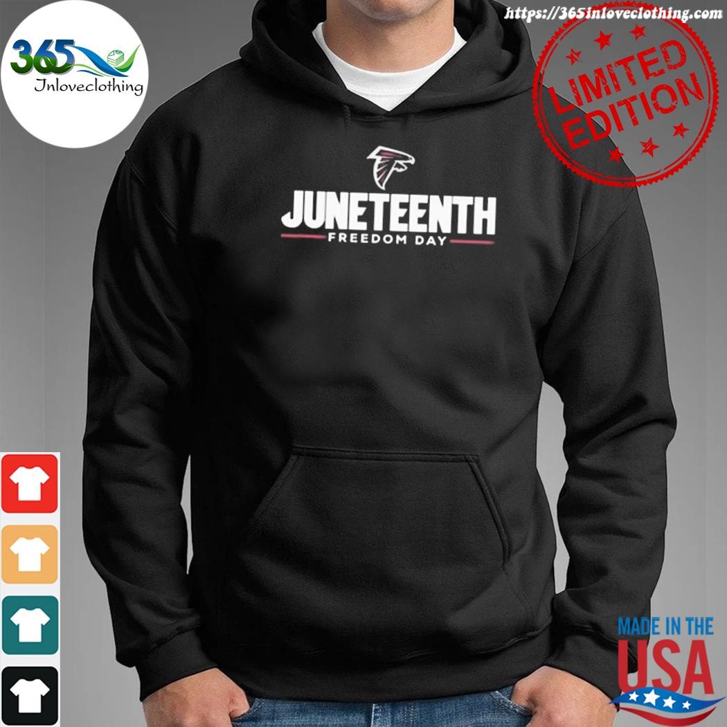 Juneteenth celebrate freedom day Atlanta Falcons logo 2023 shirt, hoodie,  sweater, long sleeve and tank top