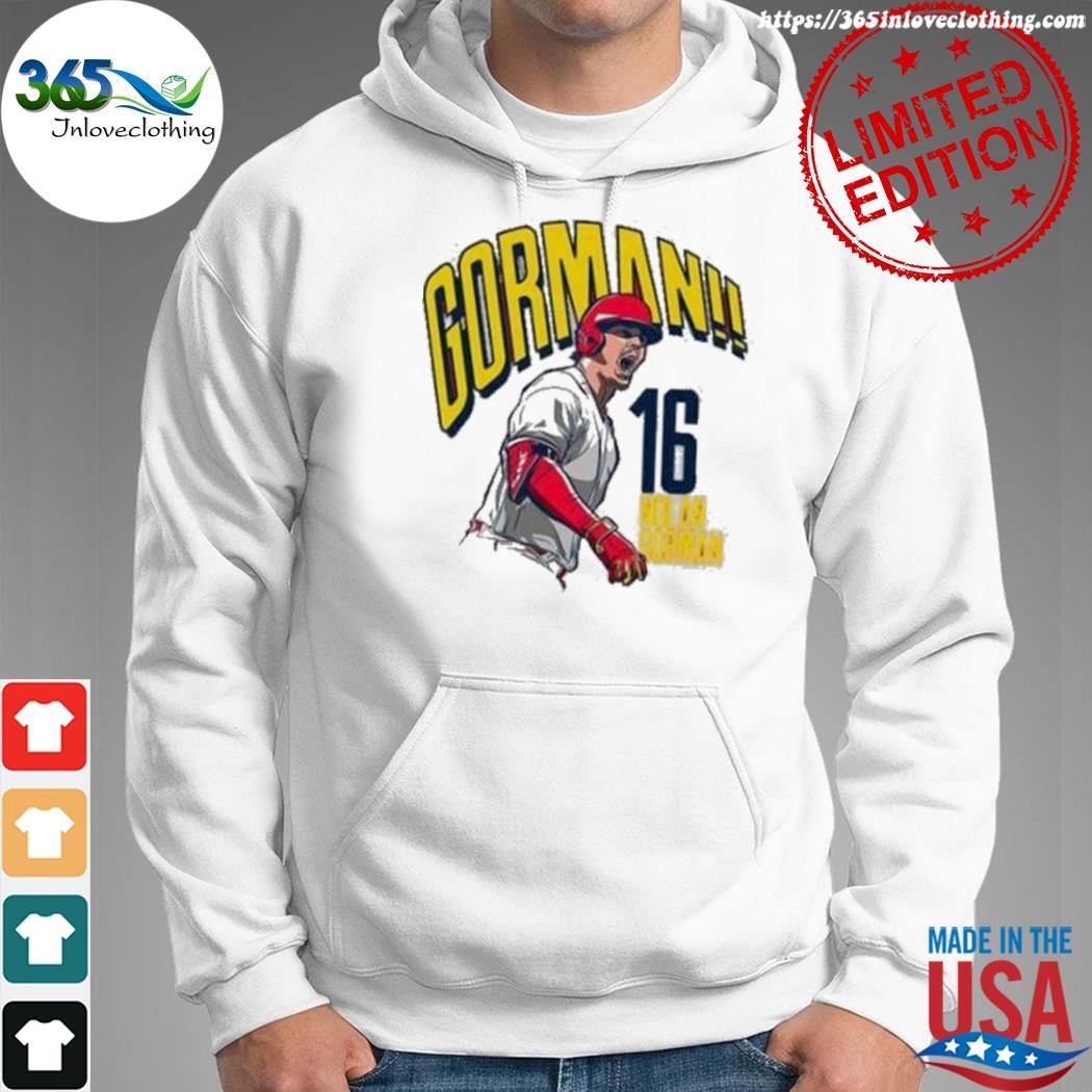 Nolan gorman go-ahead gorman shirt, hoodie, sweater, long sleeve