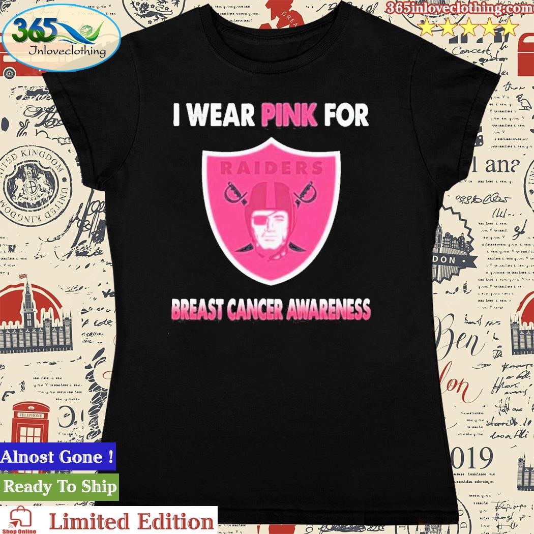 Raiders Breast Cancer Awareness DryFit Tee - Mens