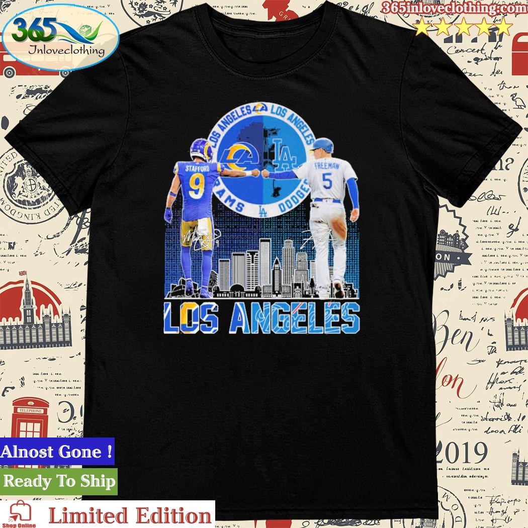 Official Los angeles Lakers Dodgers rams city champions 2023 T