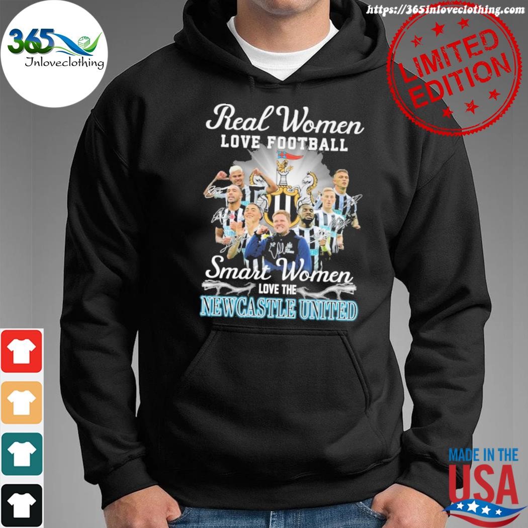 Real women love football smart women love Newcastle FC shirt