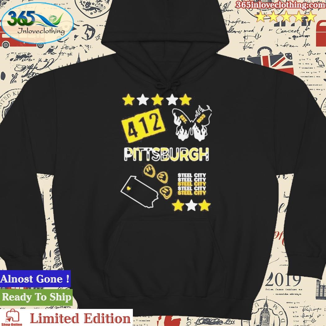 412 est 1933 Pittsburgh Steelers city shirt, hoodie, sweater, long sleeve  and tank top