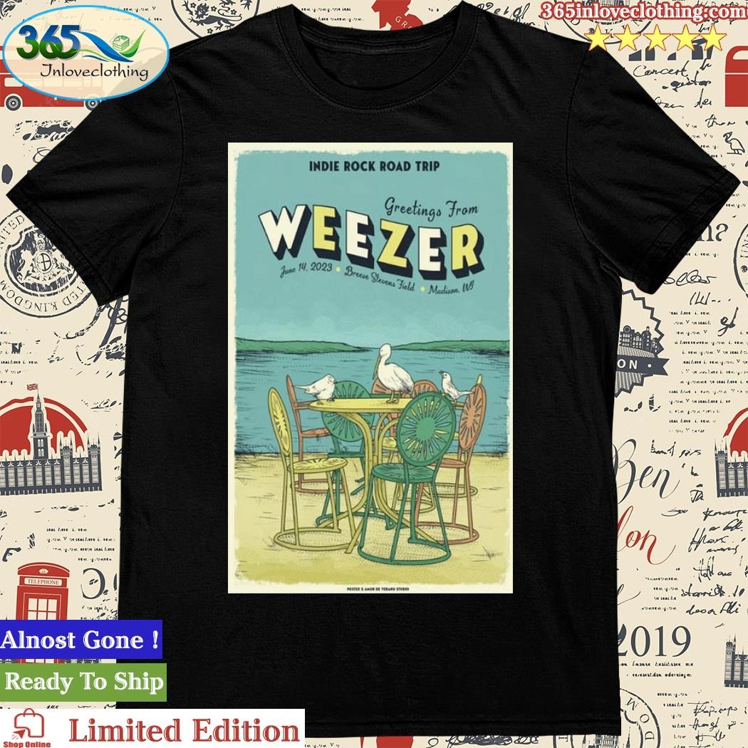 Official a2023 Weezer Event Madison Poste Shirt