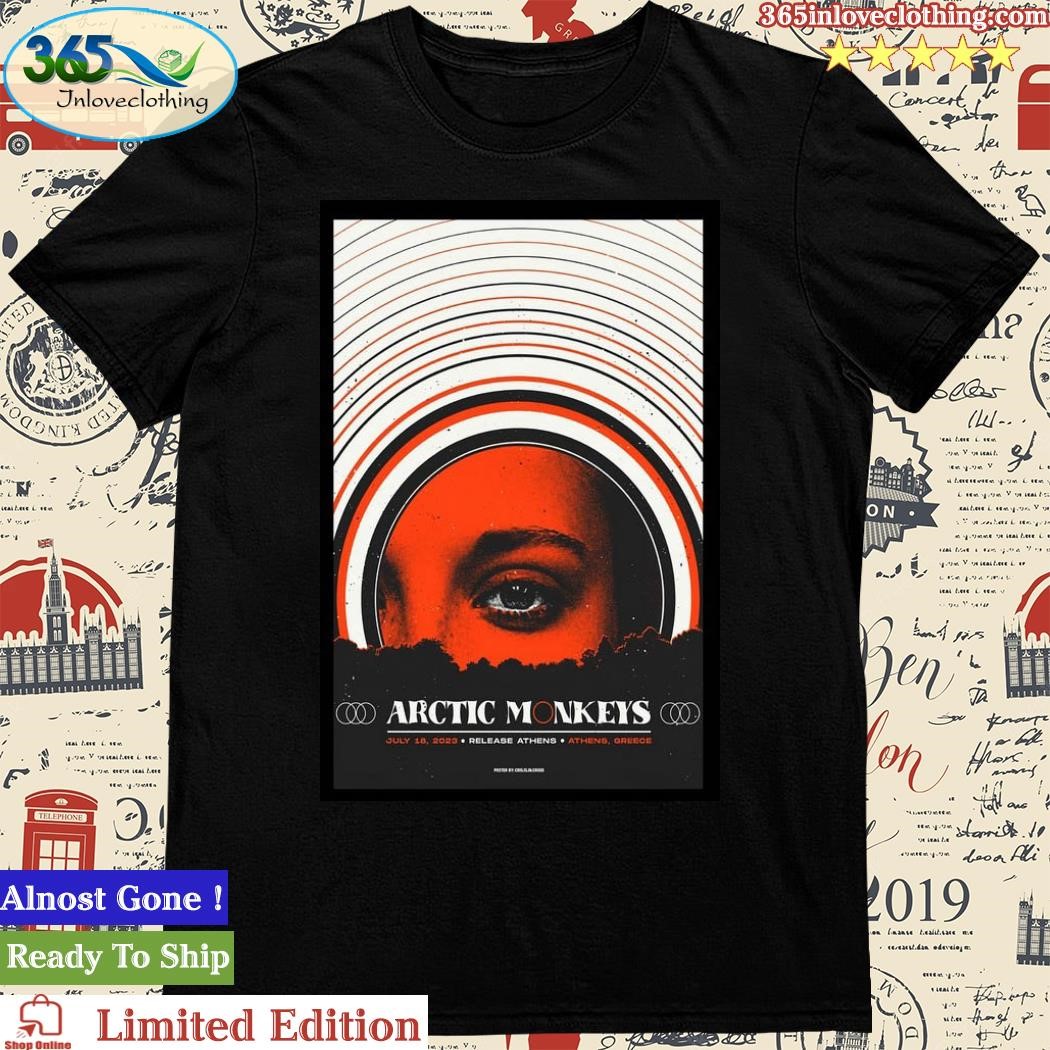 Official arctic Monkeys July 18, 2023 Release Athens Athens, Greece Poster shirt