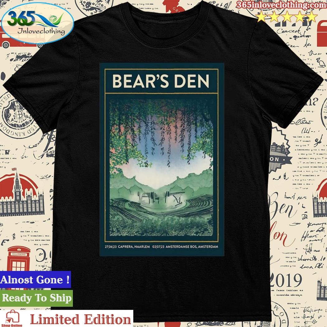 Official bear's Den Amsterdamse Bos Amsterdam Juli 2023 Poster Shirt