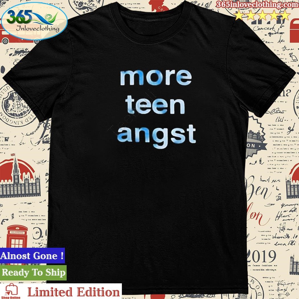 Official black Heaven By Marc Jacobs More Teen Angst shirt