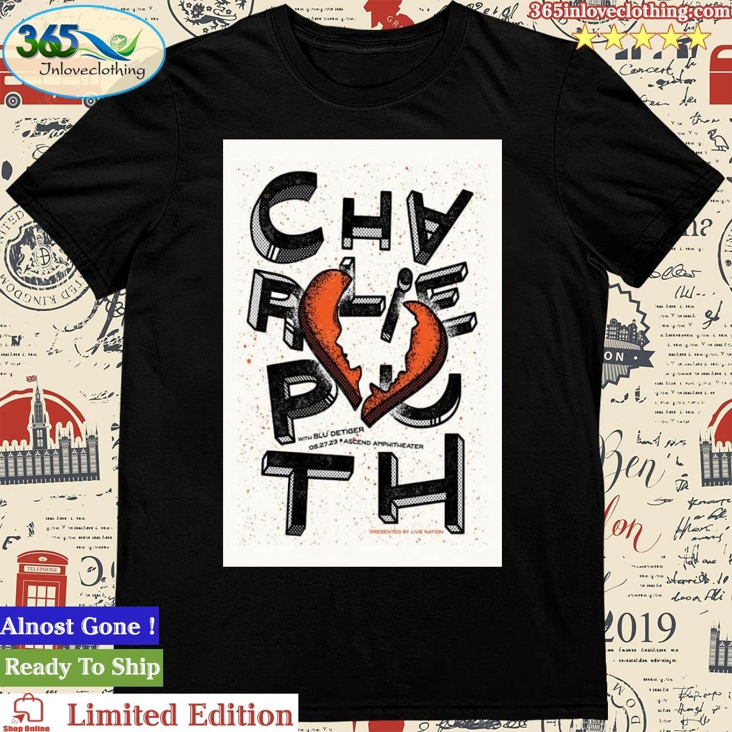 Official charlie Puth 05.27.23 Ascend Amphitheater Poster shirt