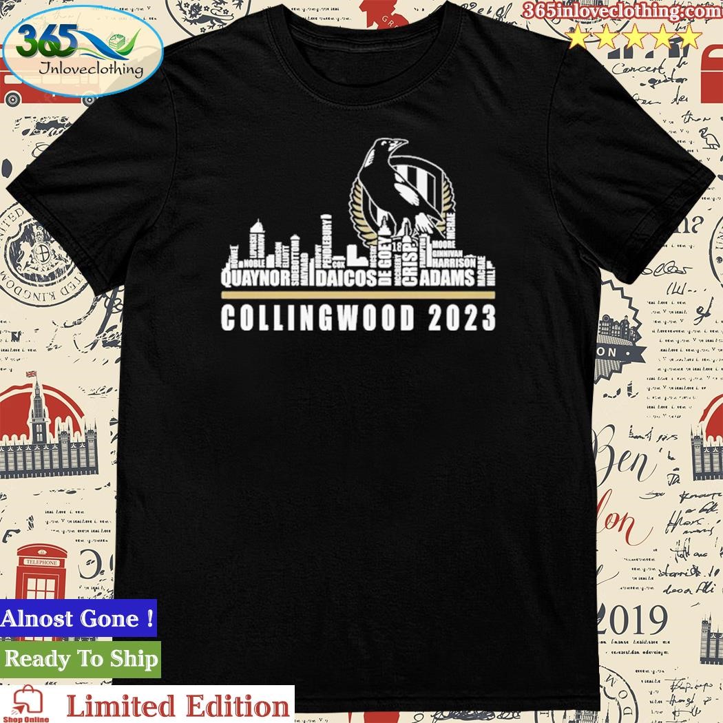 Official collingwood Magpies 2023 Season Team Players Names In City Unisex Tshirt