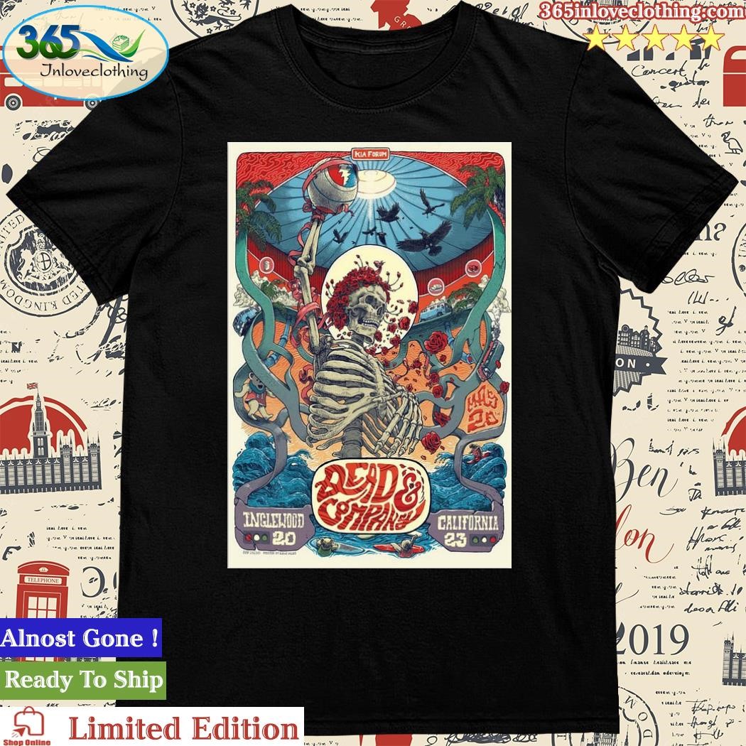 Official dead & Company Summer Tour May 20, 2023 in Los Angeles, CA Event Poster shirt