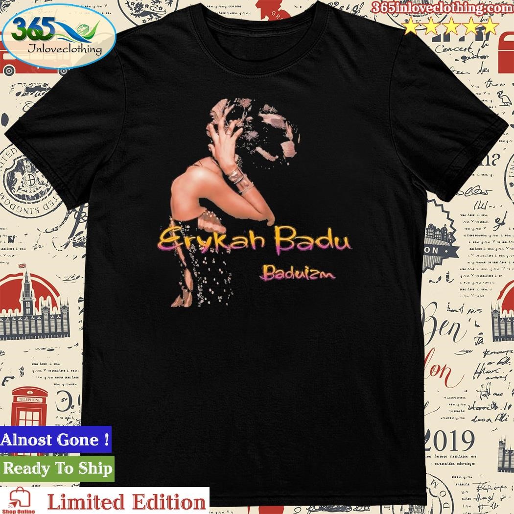 Official erykah Badu Baduizm Merch, Erykah Badu Europe Tour Shirt