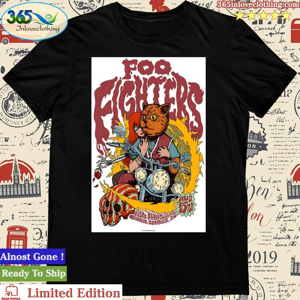 Official foo Fighters August 5Th Azura Amphitheater Bonner Springs,Ks Poster shirt