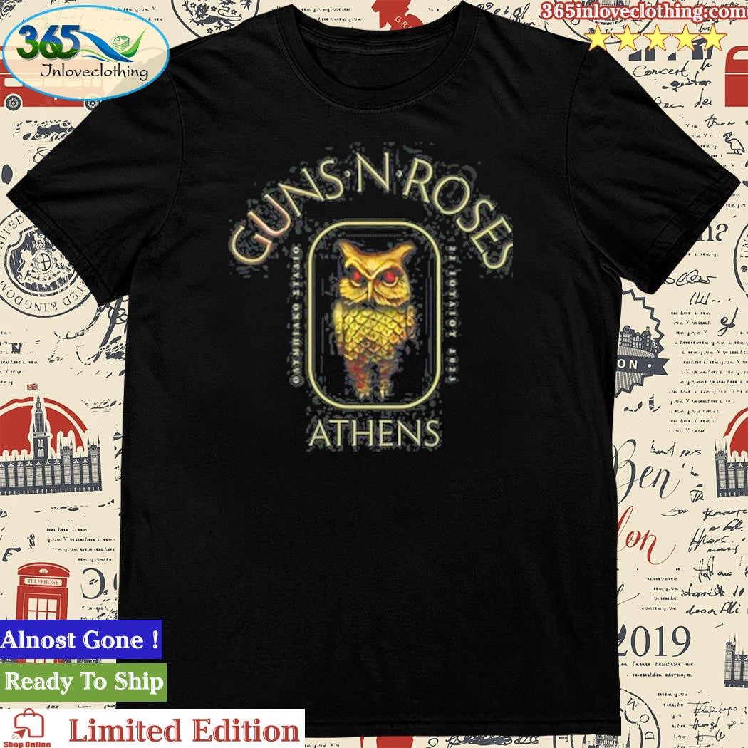 Official guns N' Roses Athens T Shirt