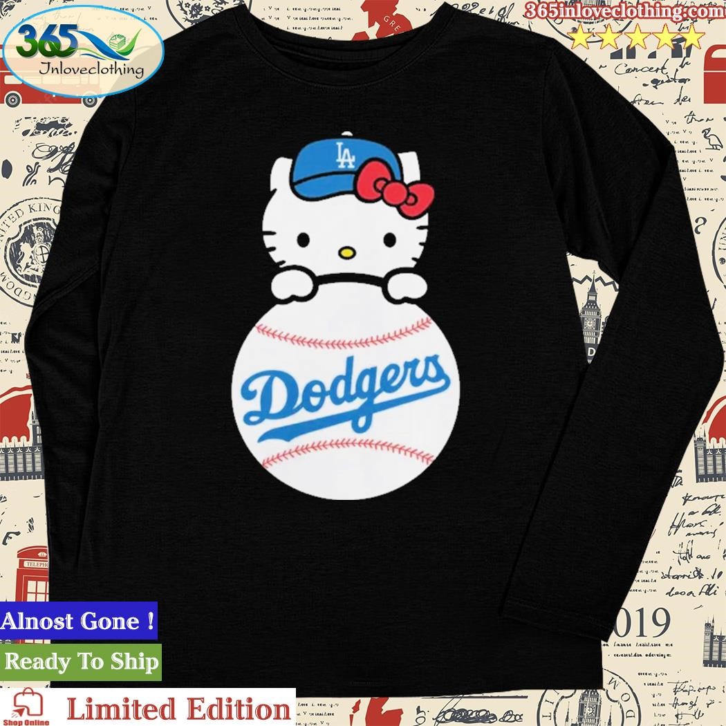 Official hello Kitty Dodgers Shirt, hoodie, long sleeve tee