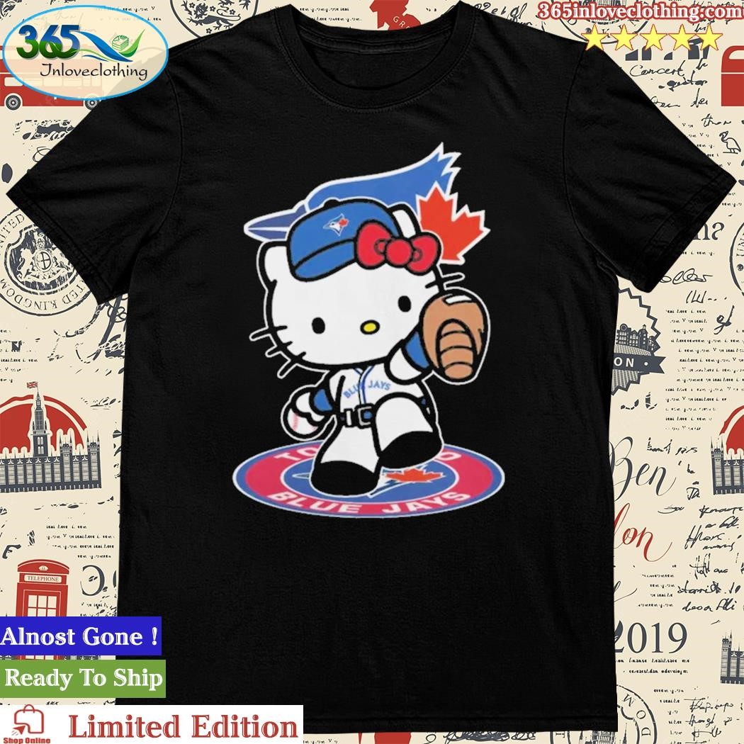 Official hello Kitty Player Toronto Blue Jays Baseball T Shirt