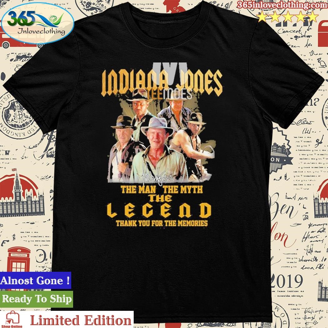 Official indiana Jones The Man The Myth The Legend Unisex Tshirt