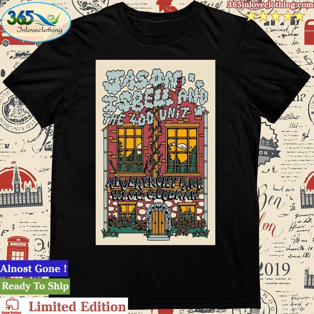 Official jason Isbell And The 400 Unit Harrisburg, PA 07 26 23 Event Poster Shirt