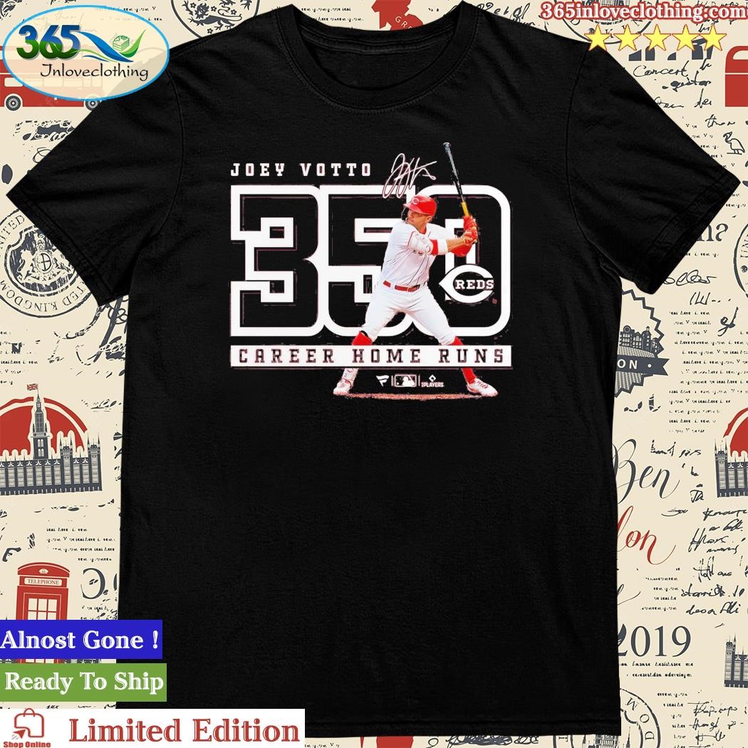 Official joey Votto Cincinnati Reds Fanatics Branded 350 Home Runs T-Shirt