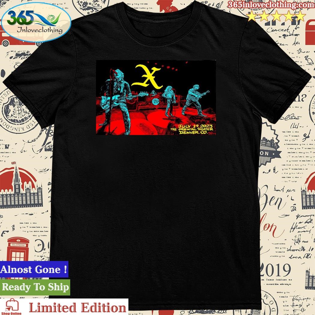 Official july 19 X The Band The Oriental Theater Concerts 2023 Poster T-Shirt