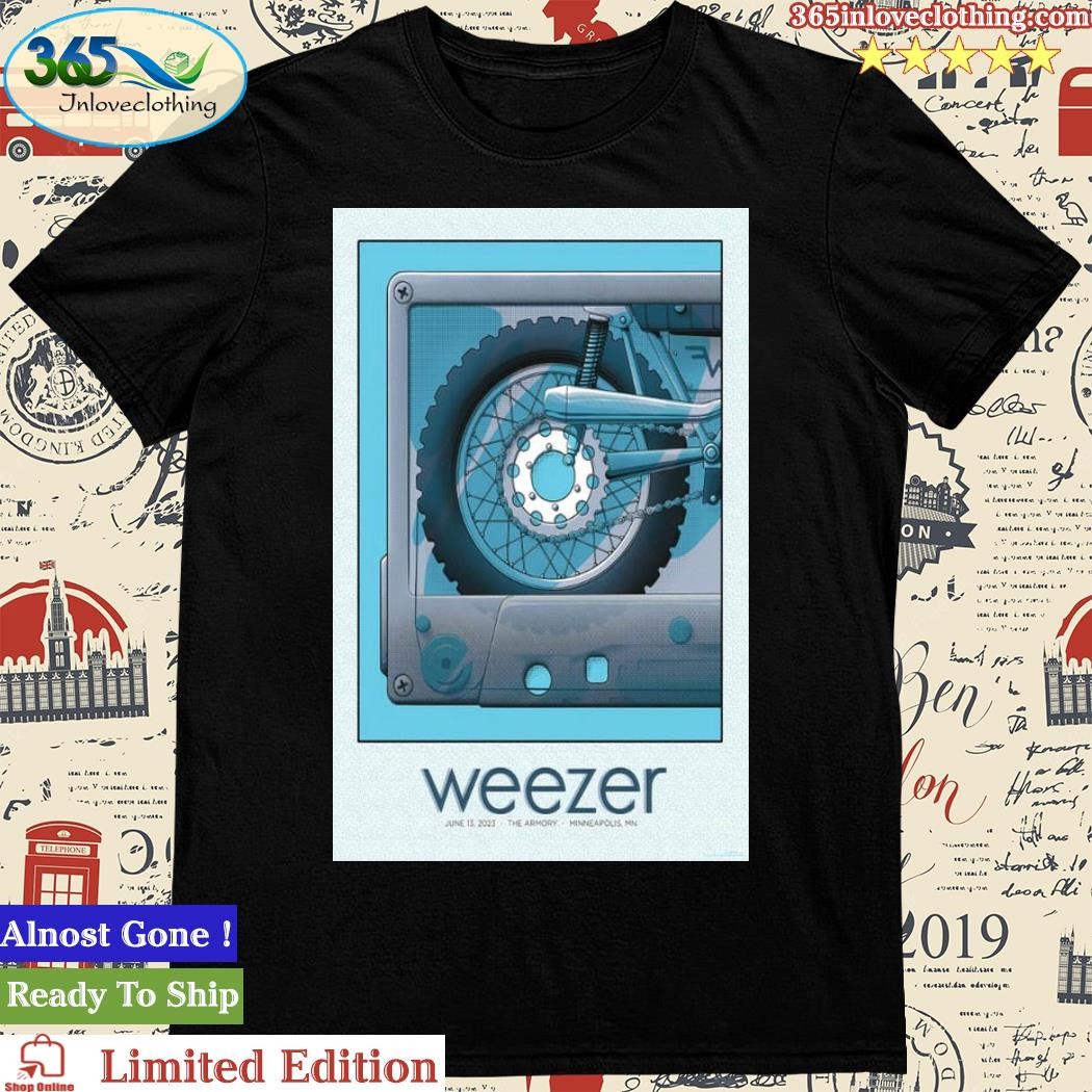 Official june 13 2023 Minneapolis, MN Weezer Poster Shirt