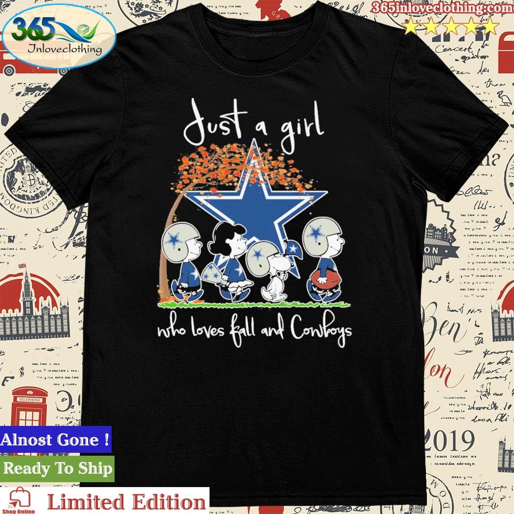 Just A Girl Who Loves Fall And Dallas Cowboys Unisex Tee Shirt - Yesweli