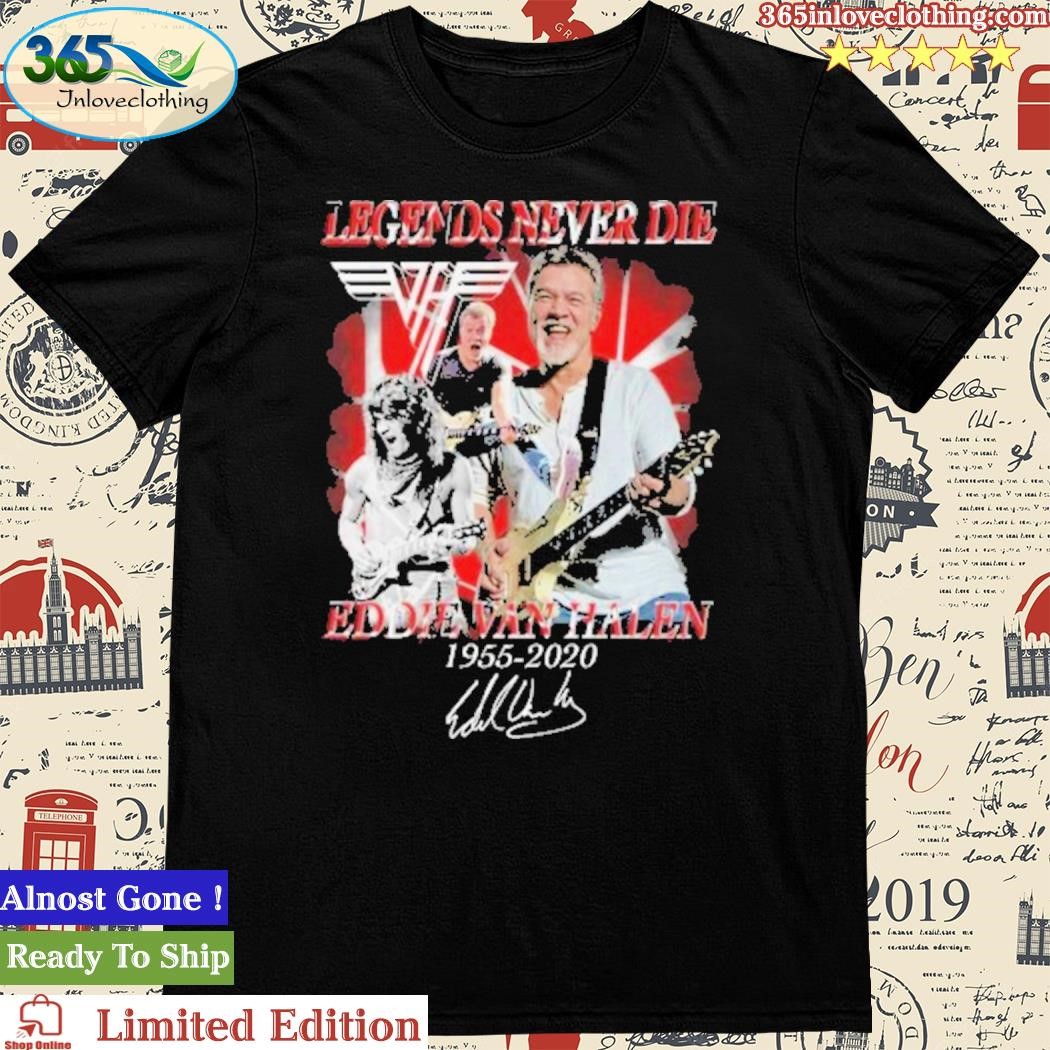 Official legends Never Die Eddie Van Halen 1955 T-Shirt
