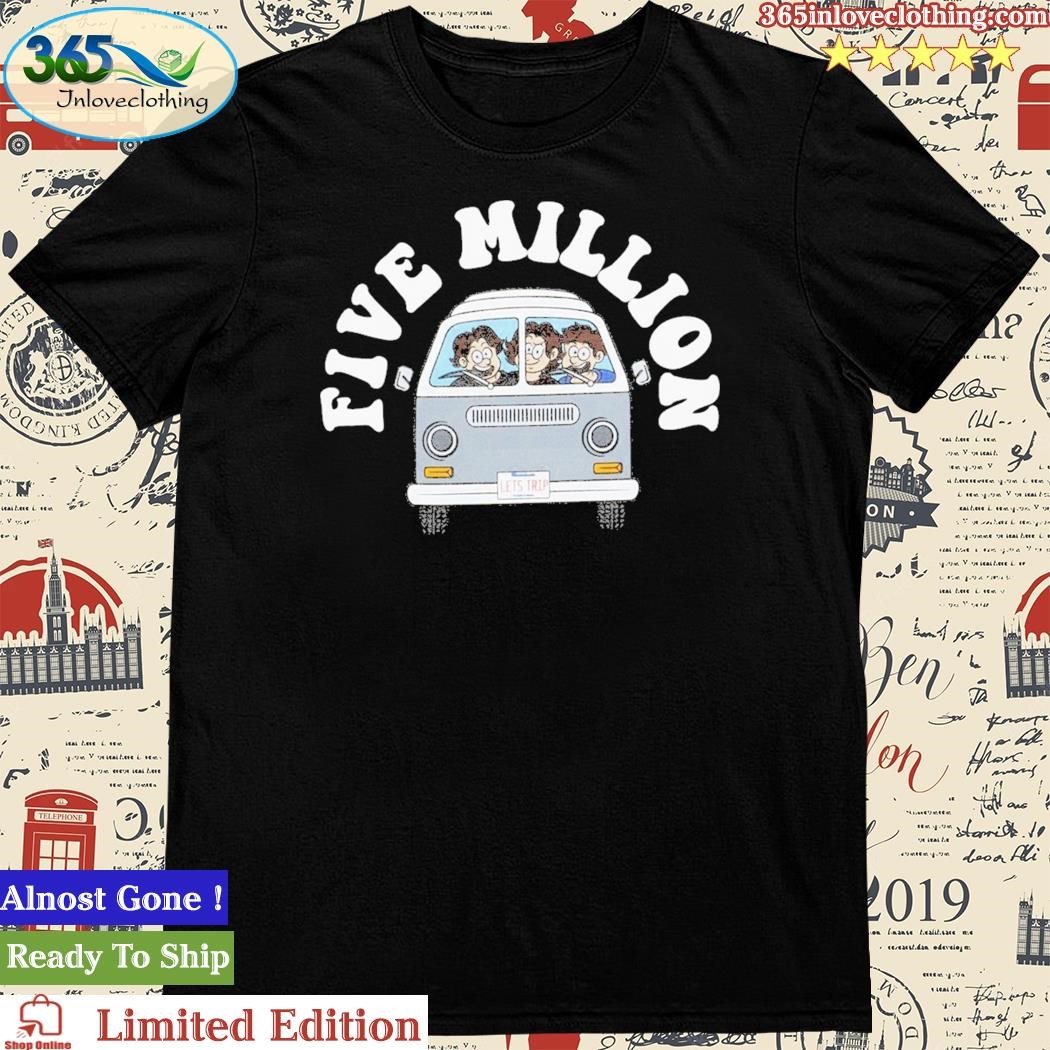 Official let’s Trip 5 Million Tee Shirt