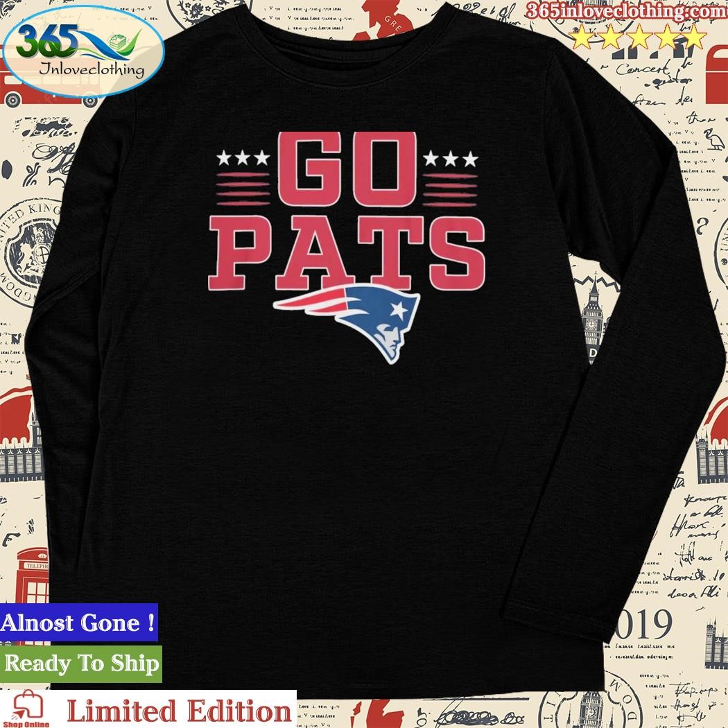 New England Patriots Go Pats Profile Big & Tall Two Sided Shirt