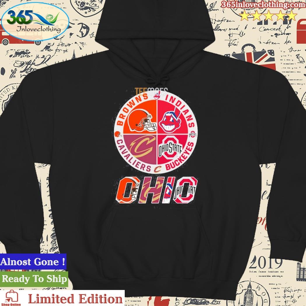 Official ohio Logo Sport Teams Buckeyes Browns Cavaliers Indians Tshirt,  hoodie, sweater, long sleeve and tank top