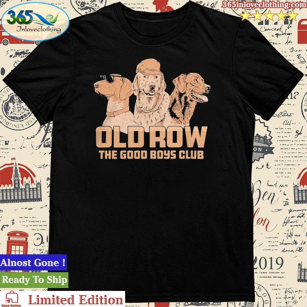 Official old Row The Good Boys Club Trio Pocket T Shirt