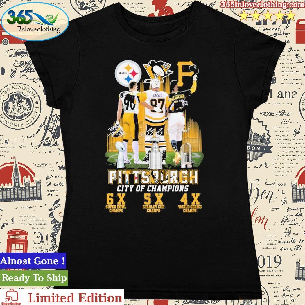 Official pittsburgh City Of Champions Steelers Penguins Pirates T Shirt,tank  top, v-neck for men and women